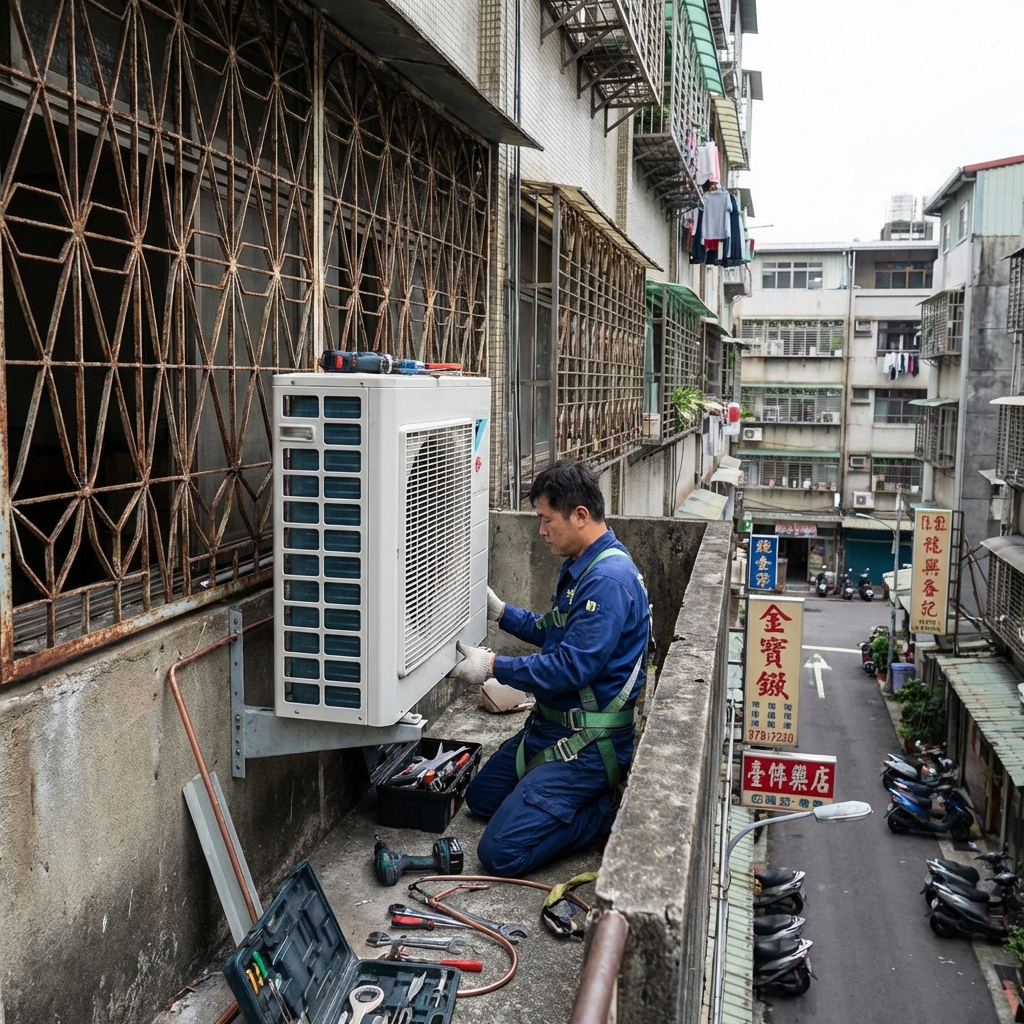 老屋安裝冷氣大哉問：陽台鐵窗、管線配置眉角一次看
